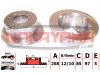 Фото Торм.диск зад. невент.(СПАРКА) DB Sprinter 2.8 95- 258x12x5 Nakayama Q4502 Nakayama