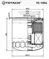 Фото Фильтр масляный TC-1036 TOTACHI (C116 JS) Totachi TC1036 Totachi