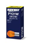 Фото Лампа накаливания PY21W 12В 21Вт (желтая) Runway RWPY21W Runway