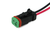 Фото Разъем DEUTCH 2-х контактный (2 Pin) гнездо (мама) Cargen AX8122 Cargen