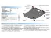 Фото Защита картера и КПП Rival, , Mg 6 V - 1.8T, АКПП, Rival 11186021 Rival