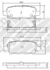 Фото колодки торм. зад. Nissan X-Trail (T30) Mapco 6754 Mapco