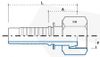 Фото фитинг ORFS-UNF (DN20 3/4")x0град.x(1.3/16"-12) ATD Germany ATD809127 ATD Germany