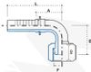 Фото фитинг ORFS-UNF (DN06 1/4")x90град.x(9/16"-18) ATD Germany ATD809205 ATD Germany