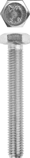 Фото ЗУБР ГОСТ 7798-70, кл. пр. 5.8, M12 х 70 мм, цинк, 5 кг, болт (303080-12-070) Зубр 30308012070 Зубр