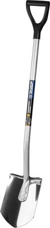 Фото ЗУБР Артель-НС, 280 х 190 х 1200мм, полотно 2 мм закалено, нержавеющая сталь, алюминиевый изогнутый черенок, штыковая лопата, Профессионал (39407) Зубр 39407Z01 Зубр