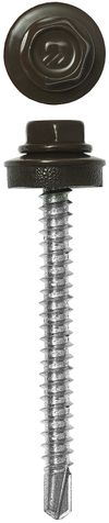 Фото ЗУБР СКД 8028, 60 х 4.8 мм, зем.-коричн., 1000 шт, кровельный саморез (4-300310-48-060-8028) Зубр 4300310480608028 Зубр