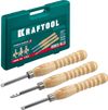Фото Набор токарных резцов по дереву 3пр. кейс KRAFTOOL Kraftool 18369 Kraftool