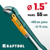 Фото KRAFTOOL PANZER-45, №2, 1.5″, 440 мм, трубный ключ с изогнутыми губками (2735-15) Kraftool 273515Z02 Kraftool