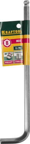 Фото KRAFTOOL Hex 8, длинный имбусовый ключ (27437-8) Kraftool 274378 Kraftool