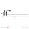 Фото KRAFTOOL MF-1000/120, 120 х 1000 мм, струбцина F (32011-120-1000) Kraftool 320111201000Z01 Kraftool