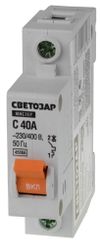 Фото СВЕТОЗАР 1P, 40А, C, 4.5кА, автоматический выключатель (49060-40-С) Светозар 4906040C Светозар