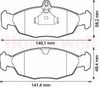 Фото Колодки тормозные DAEWOO NEXIA SOHC -97 Корея; CHEVROLET LANOS SOHC 05- передние JURID Jurid 571924J Jurid