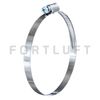 Фото 80100w2 Хомут червячный 80-100 мм нержавеющая сталь (1 шт) FortLuft 80100W2 FortLuft