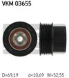 Фото Шкив генератора LAND ROVER Freelander 2, VOLVO XC60, V70 Skf VKM03655 Skf