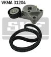 Фото Комплект поликлинового ремня (с роликами) AUDI A3, TT Skf VKMA31204 Skf