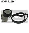 Фото Комплект поликлинового ремня (с роликами) AUDI A2 Skf VKMA31216 Skf