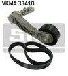 Фото Комплект поликлинового ремня (с роликами) DS DS 3, DS 4 Skf VKMA33410 Skf