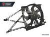Фото Вентилятор охлаждения радиатора Opel Astra H 04--, Zafira B 05-- с резистором с кожухом Trixet T6086 Trixet