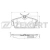 Фото Колодки тормозные передние NISSAN ALMERA 00 PRIMERA 96-02 Zekkert BS2313 Zekkert