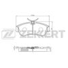 Фото Колодки торм. диск. перед Nissan Almera (N15  N16) Zekkert BS2805 Zekkert