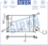 Фото Радиатор системы охлаждения PEUGEOT 406 I Stron STR0290 Stron