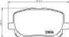 Фото Колодки тормозные передние Toyota ACM2# ARH10 AZR6# ZZE13# Pontiac Vibe Nisshinbo NP1009 Nisshinbo
