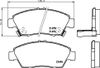 Фото КОЛОДКИ ТОРМОЗНЫЕ ДИСКОВЫЕ HONDA CIVIC VII Hatchback (EU, EP, EV) 2001-2005 Nisshinbo NP8005 Nisshinbo