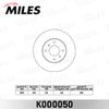 Фото Диск тормозной передний Nissan Almera N16 (280x22) Miles K000050 Miles