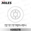 Фото Тормозной диск передний RENAULT LOGAN, SANDERO [238mm] невент. Miles K000278 Miles