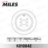 Фото Диск тормозной задний TOYOTA COROLLA, YARIS Miles K010642 Miles