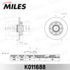 Фото ДИСК ТОРМОЗНОЙ CITROEN С3/C4/PEUGEOT 207/307 ЗАДНИЙ С ПОДШ. MILES K011 Miles K011688 Miles