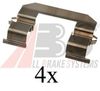 Фото 1645Q,  Монтажный комплект дисковых тормозных колодок Abs 1645Q Abs