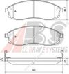 Фото Колодки тормозные дисковые передние, комплект ABS Abs 36974 Abs