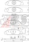 Фото .Колодки тормозные передние SSANGYONG MUSSO 2.0, 2.3, 2.9 93-  (37028) Abs 37028 Abs