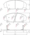 Фото Колодки тормозные HONDA CIVIC VI Hatchback 01-05, S2000 99- Abs 37174 Abs