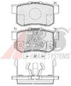 Фото Колодки тормозные дисковые, комплект ABS 37510 Abs 37510 Abs