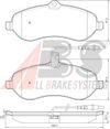 Фото Колодки тормозные дисковые комплект Abs 37589 Abs