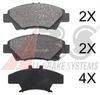 Фото Колодки тормозные HONDA CR-Z (ZF1) 10 - , INSIGHT 09 - , JAZZ III (GE) 08 - Abs 37754 Abs
