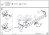 Фото Фаркоп оцинкованный Nissan Navara D40 2005- [тверд Galia N052A Galia