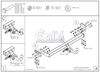 Фото Фаркоп оцинкованный SsangYong Actyon 2011-2016 условно-съемное крепление шара Galia S129A Galia