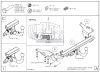 Фото Фаркоп оцинкованный Toyota Auris универсал 2013-2018 условно-съемное крепление шара Galia T062A Galia