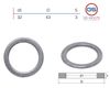 Фото Металлизированное резиновое кольцо в рулевой редуктор 3*32*43 GS SRM0579 GS