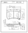 Фото Колодки тормозные ПЕРЕДНИЕ К-Т KIA RIO I (DC) Iberis IB153168 Iberis
