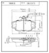 Фото КОЛОДКИ ТОРМОЗНЫЕ ПЕР К-Т С ДАТЧИКОМ LIFAN BREEZ Iberis IB153171 Iberis