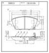 Фото КОЛОДКИ ТОРМОЗНЫЕ ПЕР К-Т NISSAN PRIMERA III P12 Iberis IB153195 Iberis