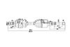 Фото Полуось привода колеса PEUGEOT 306 93-02, 405 I 87-92, Dynamatrix-Korea DDS245070 Dynamatrix-Korea