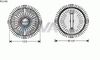 Фото Муфта вентилятора FORD TRANSIT 85-94, Ava FDC445 Ava