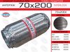 Фото Гофра глушителя 70*200, Interlock (трехслойная усиленная) EuroEx EuroEx 70X200IL EuroEx