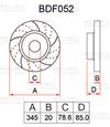 Фото ДИСКИ ТОРМОЗНЫЕ TAYGA BDF052 Tayga BDF052 Tayga